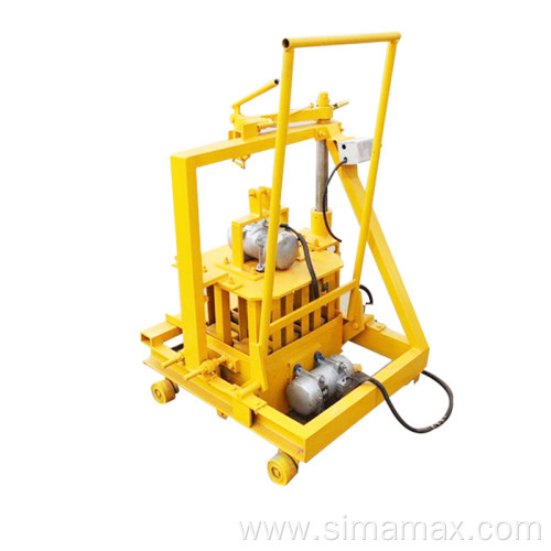 cheap manual movable brick making machine